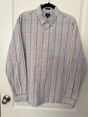 J. Crew Men’s Slim Fit Button-Down Plaid Shirt